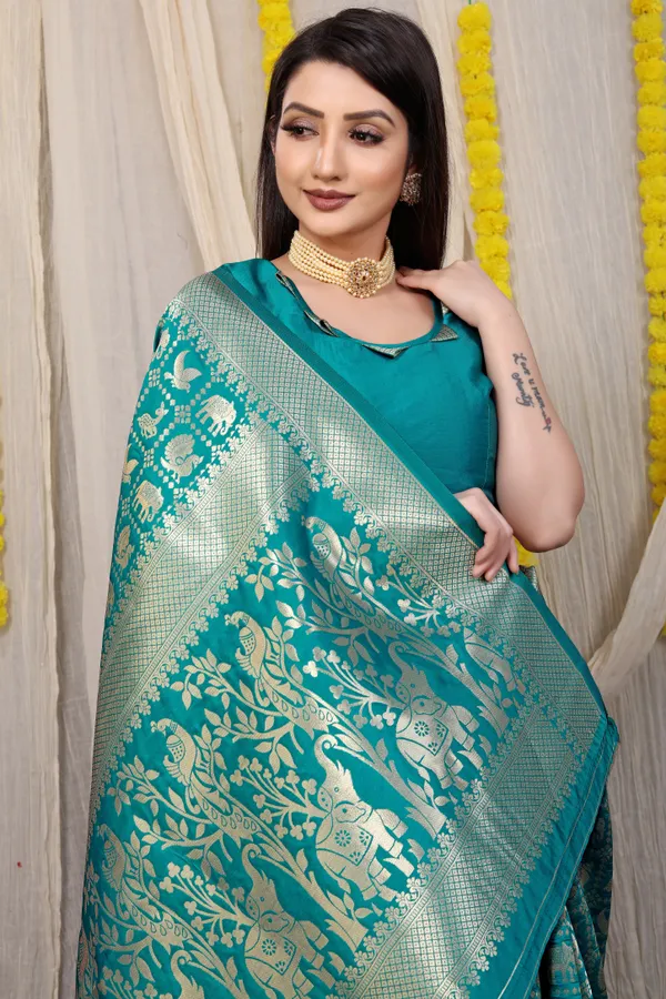 GREEN_ZARI_WORK_PATOLA_SILK_SAREE